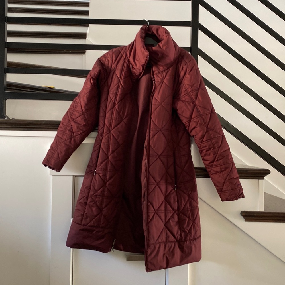 Patagonia knee length puffer.